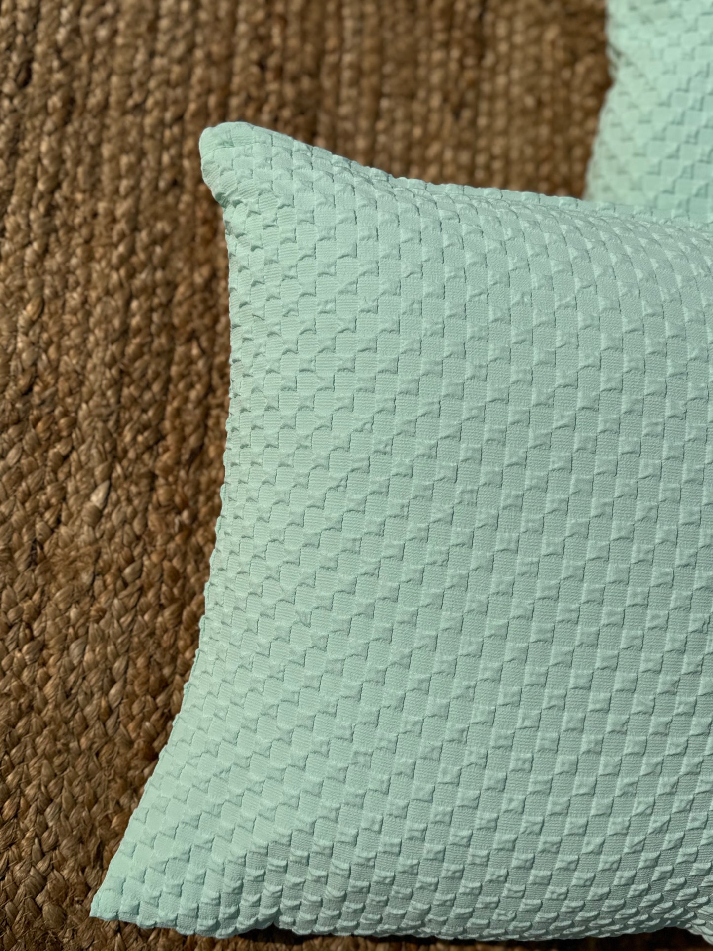 Self textured cotton Cushion Cover ( 40 cm X 40 cm)