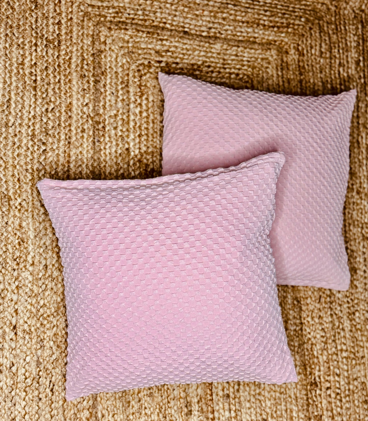 Self textured cotton Cushion Cover ( 40 cm X 40 cm)