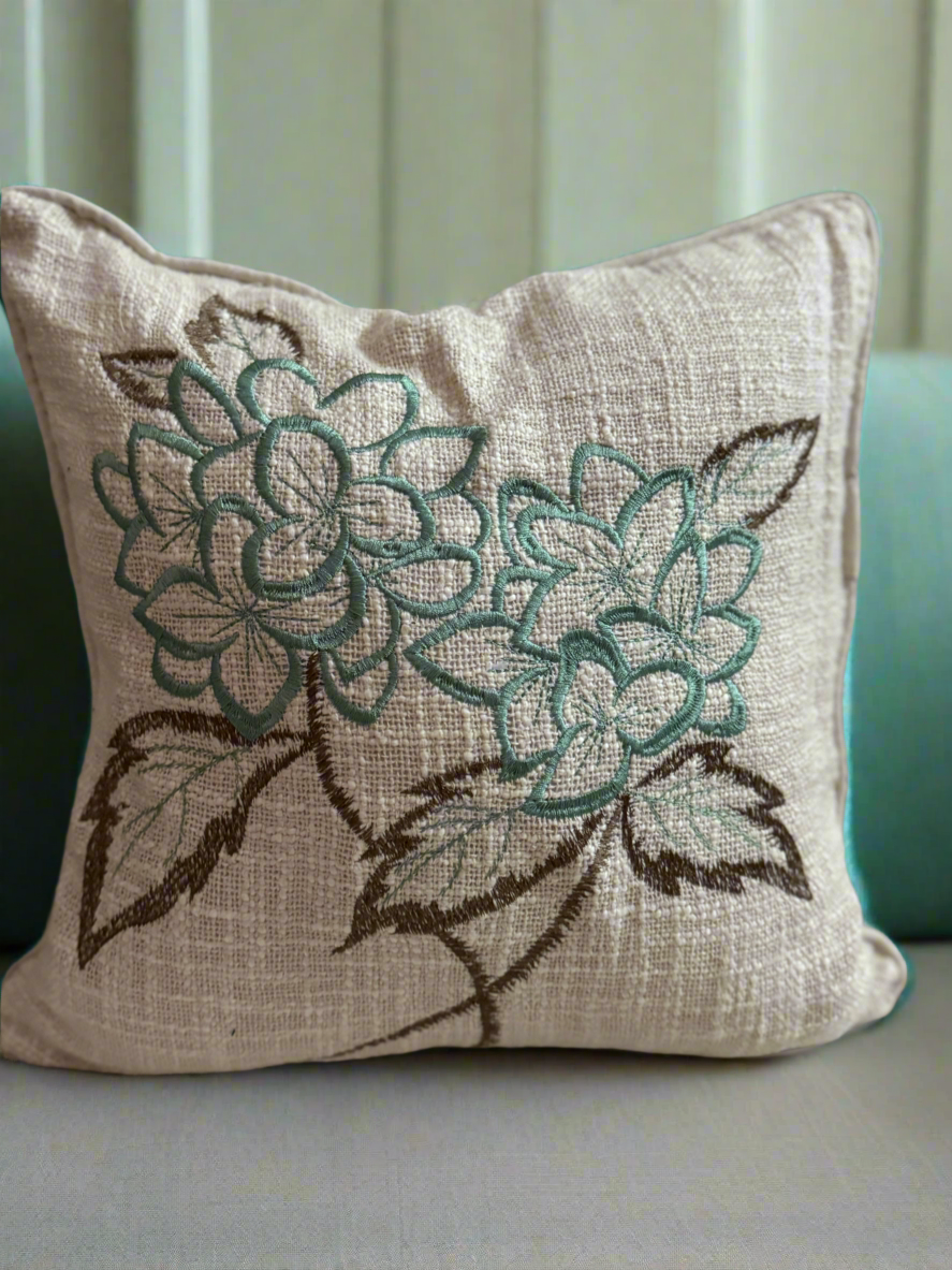 Embroidered Cushion Cover 16 inch X 16 inch