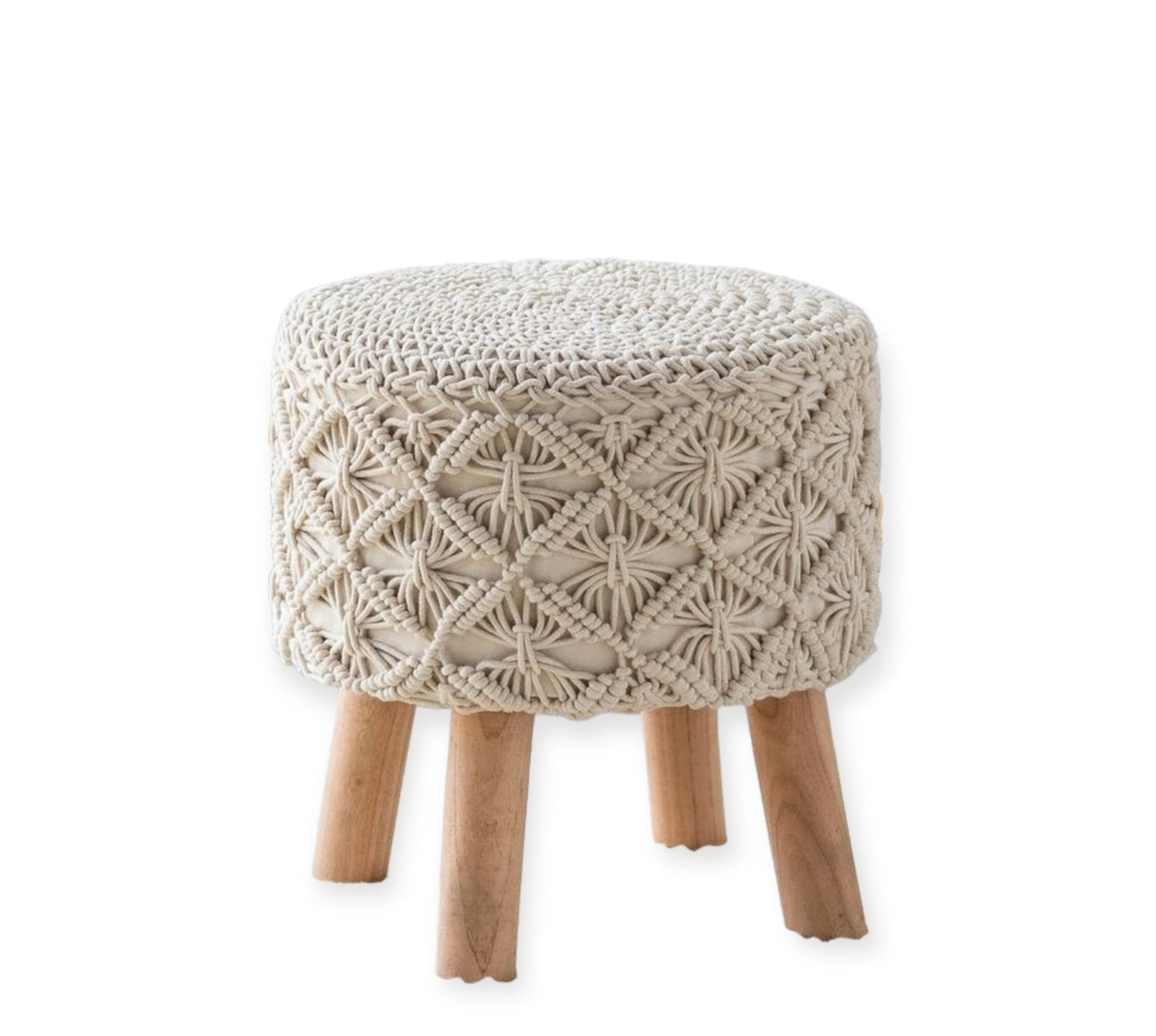 Macrame Ottomon Stool