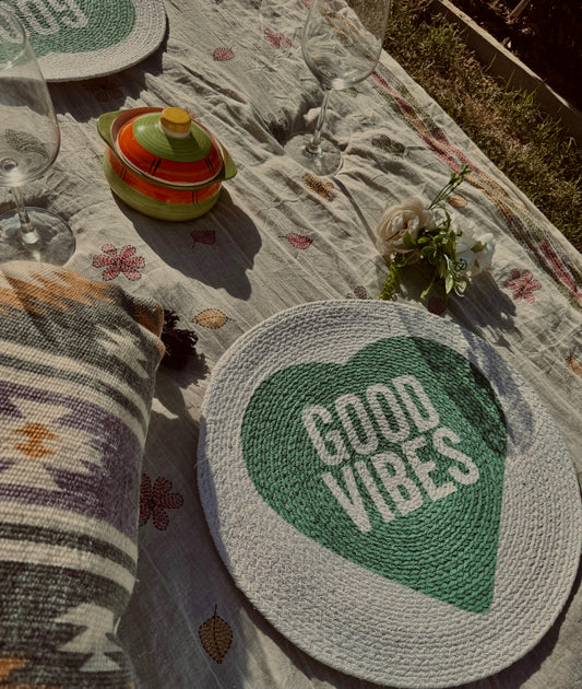 Good Vibes Quoted Placemat